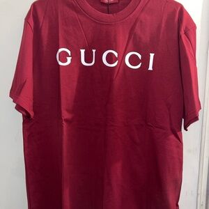 Gucci Men's Burgundy Tee